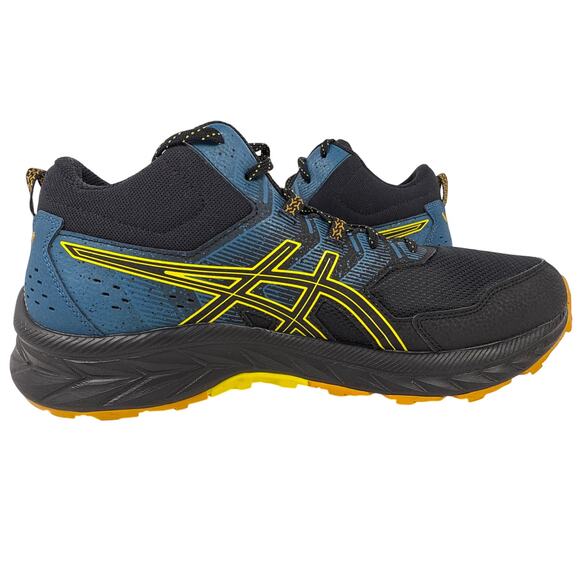 ASICS Gel Venture 9 MT Running Trail Men's 11.5D  'Black Golden Yellow' 1011B487 - Picture 5 of 11
